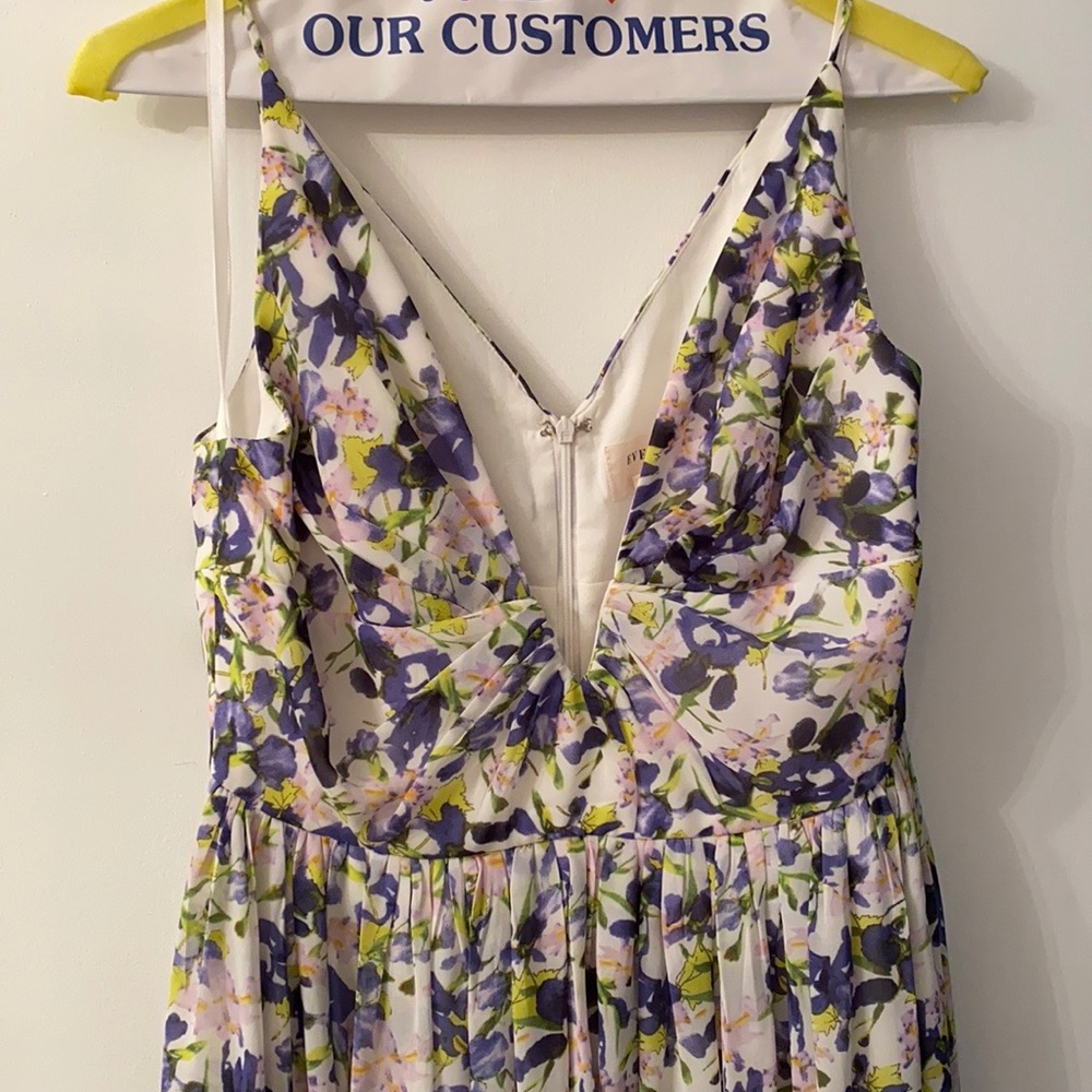 Plunge Neck Maxi Dress